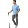 Polo décontracté unique Pilot pour homme 100%, (Bleu ciel) Manches courtes élégance look casual