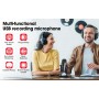 Microphone USB Professionnel Jmary MC-PW10, Plug and Play , Sans fil, Volume et Écho, Moniteur en Temps Réel