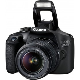 Camera Photo Canon EOS 2000D,  CMOS 24,1 mégapixels, ISO 6400, vidéo Full HD , Écran LCD 3,0 pouces