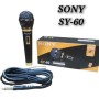 Microphone filaire SONY SY-60 , Unidirectionnel , avec Réduction des retours sonores