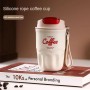Tasse isotherme portable Coca-Cffe 450 ml en acier inoxydable, Résistant aux chocs