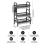 Egouttoirs Support assiettes de cuisines 3 niveaux, Multifonctionnel en metal