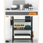 Egouttoirs Support assiettes de cuisines 3 niveaux, Multifonctionnel en metal