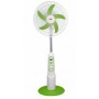 Ventilateur rechargeable BML WRS-2616LCD, 12V 4.5Ah, Charge USB, AC/DC, Télécommande - vert