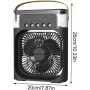 Mini Refroidisseur/humidificateur d'Air Portable USB, Pulvérisation avec 3 Vitesses de Ventilation
