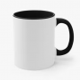 Pack De 6 Tasses À Café Blanches en Céramique, Grande Poignée 325 ml