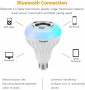 Ampoule LED combinée haut-parleur Bluetooth, 6W E26 RGB avec télécommande