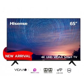 Hisense Smart TV 65‘’ A6K Ultra UHD 4K, Dolby Vision HDR, Commande Vocale à Distance, Netflix, YouTube, Prime Vidéo