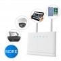 Routeur Sans Fil rechargeable 4G Bvot® B37, LTE Cat 4, 300 Mbps, cartes SIM, Wifi, Câble Ethernet, stable et rapide