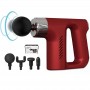 Pistolet de massage électrique KH-740, 6 têtes, 20 niveaux d’intensité, relaxation musculaire profonde