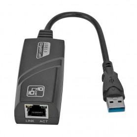 Adaptateur réseau Gigabit Ethernet Mini USB 3.0 avec Carte réseau LAN USB vers RJ45 pour PC