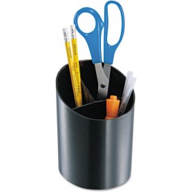 Porte-Crayons Multifonctions Rond, US-162 à 3 compartiments, en plastique