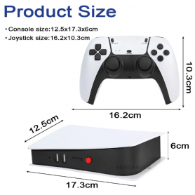 Console de Jeu Vidéo 4K-HD M5, 2,4G Wireless Griff | Intégrée avec 20000 Jeux pour PS1/CPS/FC/GBA | 64G/128G