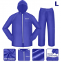 Ensemble manteau Imperméable EMTOP Bleu Taille XXL, XL, L , En Polyester Avec Intérieur En Toile