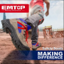 Chaussures bottes de sécurité EMTOP ESBS32SB 39-46, en Cuir fendu et semelle en Double densité PU, Embout en acier