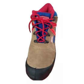 Chaussures bottes de sécurité EMTOP ESBS32SB 39-46,  en Cuir fendu et semelle en Double densité PU, Embout en acier