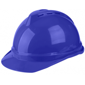 Casque de Sécurité ERMTOP ESHT0221 Bleu, ajustable en polyéthylène haute densité, protection renforcée