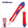 Couteau à Lame Segmentée, cutteur, EMTOP ESNK09101, 9mm x 80mm, Verrouillage automatique