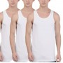 Lot de de tricots sous-vêtement LKY UNDERWEAR 3 pièces, 100%Cotton Blanc, 180G T/C, Haute qualité