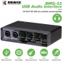 Interface Audio USB Professionnelle BOMGE BMG-22, 24-bit/192 kHz pour une qualité sonore pure