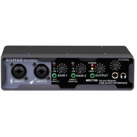 Interface Audio USB Professionnelle BOMGE BMG-22, 24-bit/192 kHz pour une qualité sonore pure