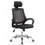 Chaise de Bureau Simple et Confortable en Tissu Mesh, avec Accoudoirs, Roulettes, hauteur réglable