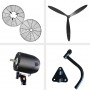 Ventilateur Mural Métallique Industriel BML-026, 26 pouces, 160W, 220V, 3 réglages de vitesse