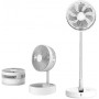 Ventilateur télescopique U-KOU, pliable rechargeable, avec 4 niveaux ajustables
