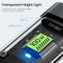 Câble Charge Rapide USB 3en1, 100W, Transparent Lumineux
