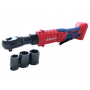 Clé à Cliquet Sans Fil EMTOP EDRL206015-3, 20V, avec 3 douilles 13, 17, 19mm
