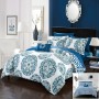 Couette, Drap de lit imprimé, ensemble 6 pièces, densité 133X72 en microfibre brossée