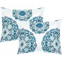 Drap de lit imprimé, ensemble 6 pièces, densité 133X72 en microfibre brossée