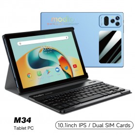 Tablette Modio M34 5G, Android, 256 GO, 8 GO, Dual SIM, 6000 mAh, Haute Capacité