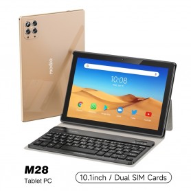 Tablette Modio M28 avec SIM, 10.1, de 512 Go et une RAM de 8 Go, Full HD 1080P, Wi-Fi, Bluetooth, USB