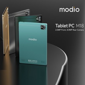Tablette Modio M18 5G, Android, 256 GO, 6 GO, Dual SIM, 6000 mAh, Haute Capacité