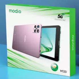 Tablette Modio M120, 5G, Android, 256 GO, 6GO, Dual Sim, 4000 mAh, Haute Définition