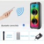 Woofer Haut-Parleur 10 pouces, 240 W avec Boîte en Bois Haute Puissance Rechargeable Bluetooth Karaoké