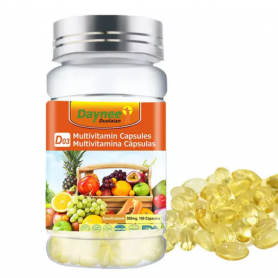 100 Capsules Multivitamina Cápsulas 500mg, riche en vitamines et des minéraux