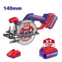 Scie Circulaire Lithium-Ion EMTOP EBPK2002, 20 V, Vitesse de rotation : 6300 tr/min