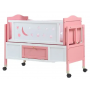 Lit Berceau pour bébé Multifonctionnel en bois massif et metal, Style Moderne de Qualité Supérieure