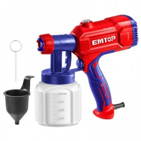 Pistolet à Peinture Électrique EMTOP ESGN35001, 450W, 800 ml, 0.1-0.2 Bar