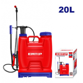 Pulvérisateur à Dos EMTOP ESPP42002, 20 litres, 4.5 bars pour grandes surfaces