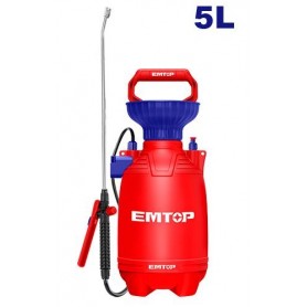 Pulvérisateur à Pression EMTOP ESPP30502, 5 litres, 2.5 bars, pour les espaces moyennes