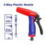 Pistolet d'Arrosage en Plastique EMTOP ESNE10301, à trois voies, Connexion rapide