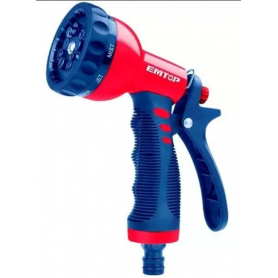 Pistolet d'Arrosage en Plastique EMTOP ESNE10901, à 9 Motifs, Connexion rapide