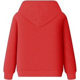 Sweat à Capuche Unisexe en coton Rouge, poche kangourou, capuche réglable manches longue - Confort et Style Réunis