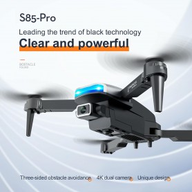 Mini Drone S85 Pro 4K HD à Double Caméra avec Évitement d'Obstacles Infrarouge