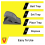 Lot de 2 Pièges à Souris PROTECT EXPERT VICTOR, Activation Simple, Réutilisable et Hygiénique