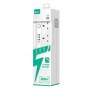 Rallonge multiprise Lightwave EXT – 754 (2P), 2500W, Ports de recharge USB, 220V – 250V / 10A