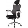 Chaise de Bureau Ergonomique en Maille Respirante et Ajustable - Couleur Noire